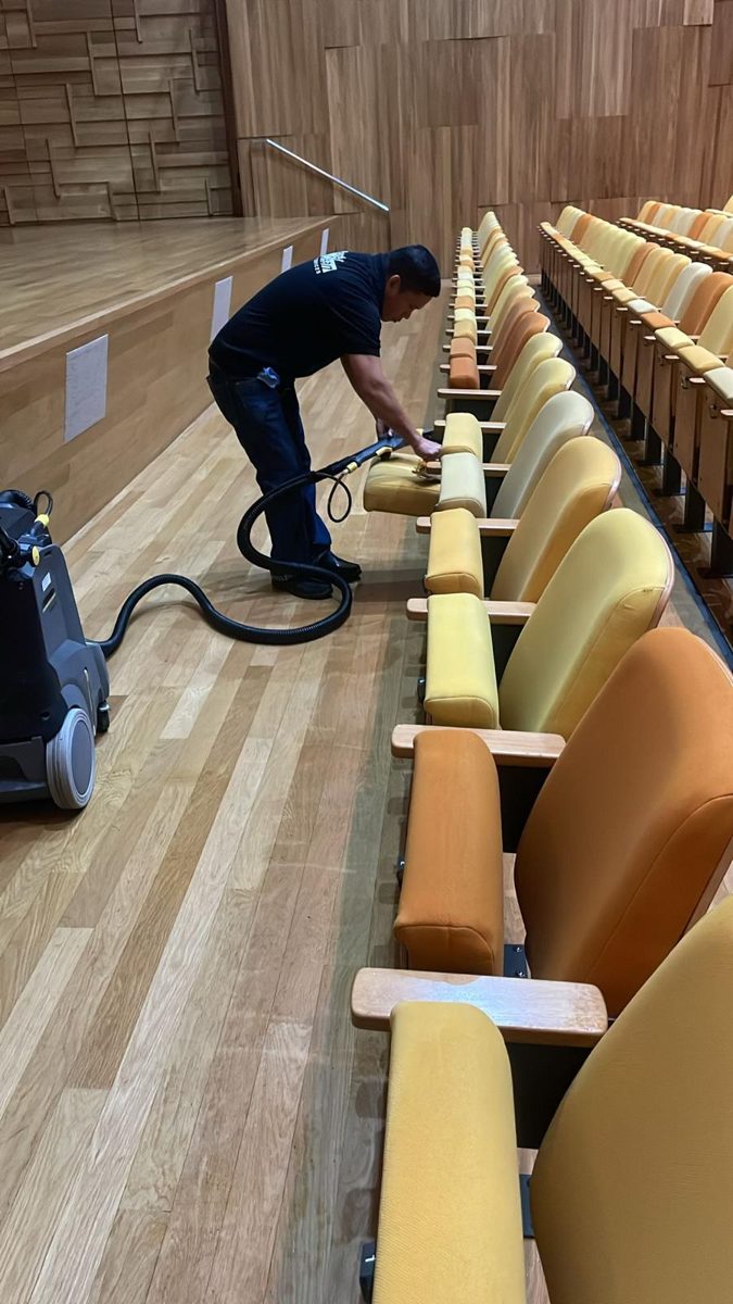 Carpark floor cleaning