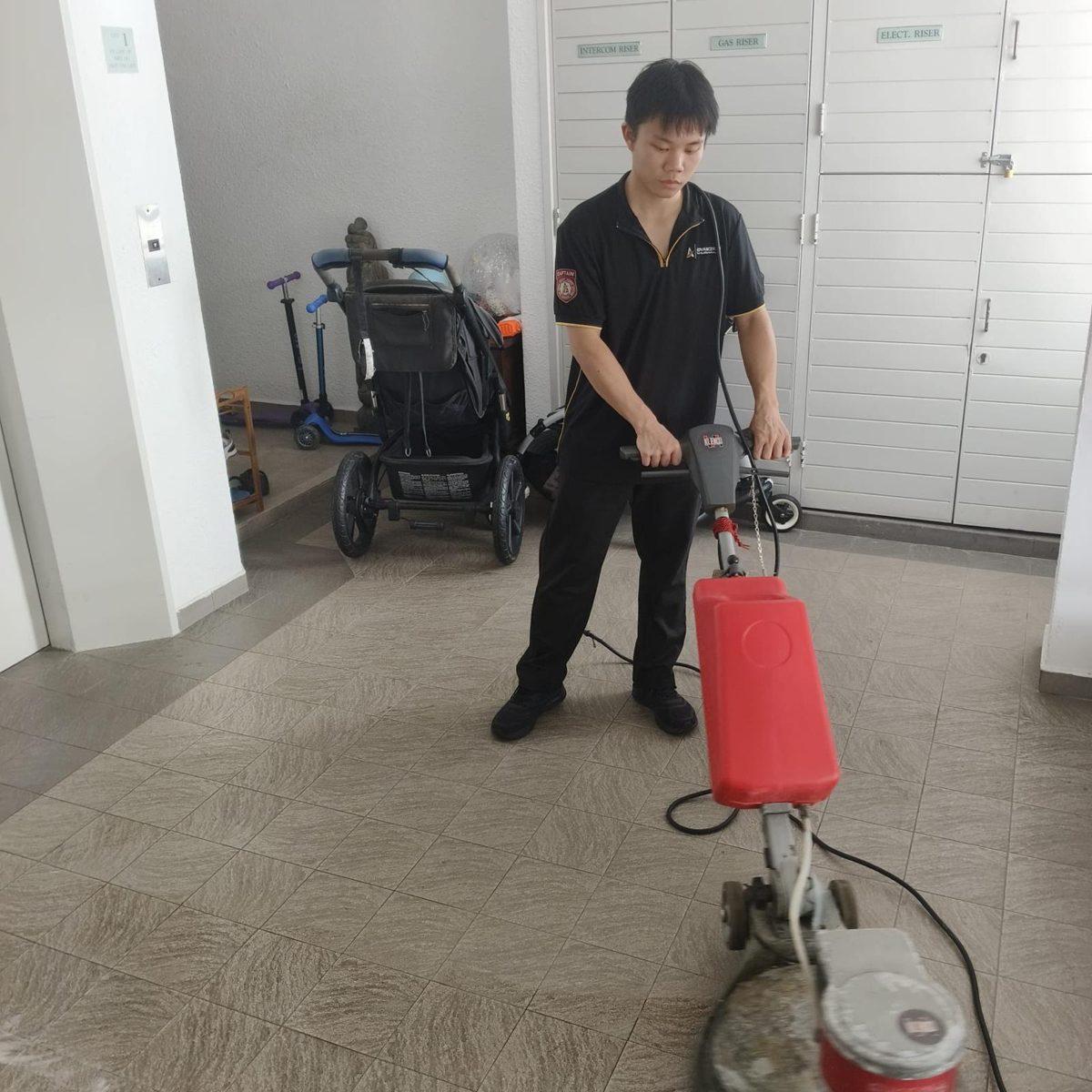 Office carpet cleaning work